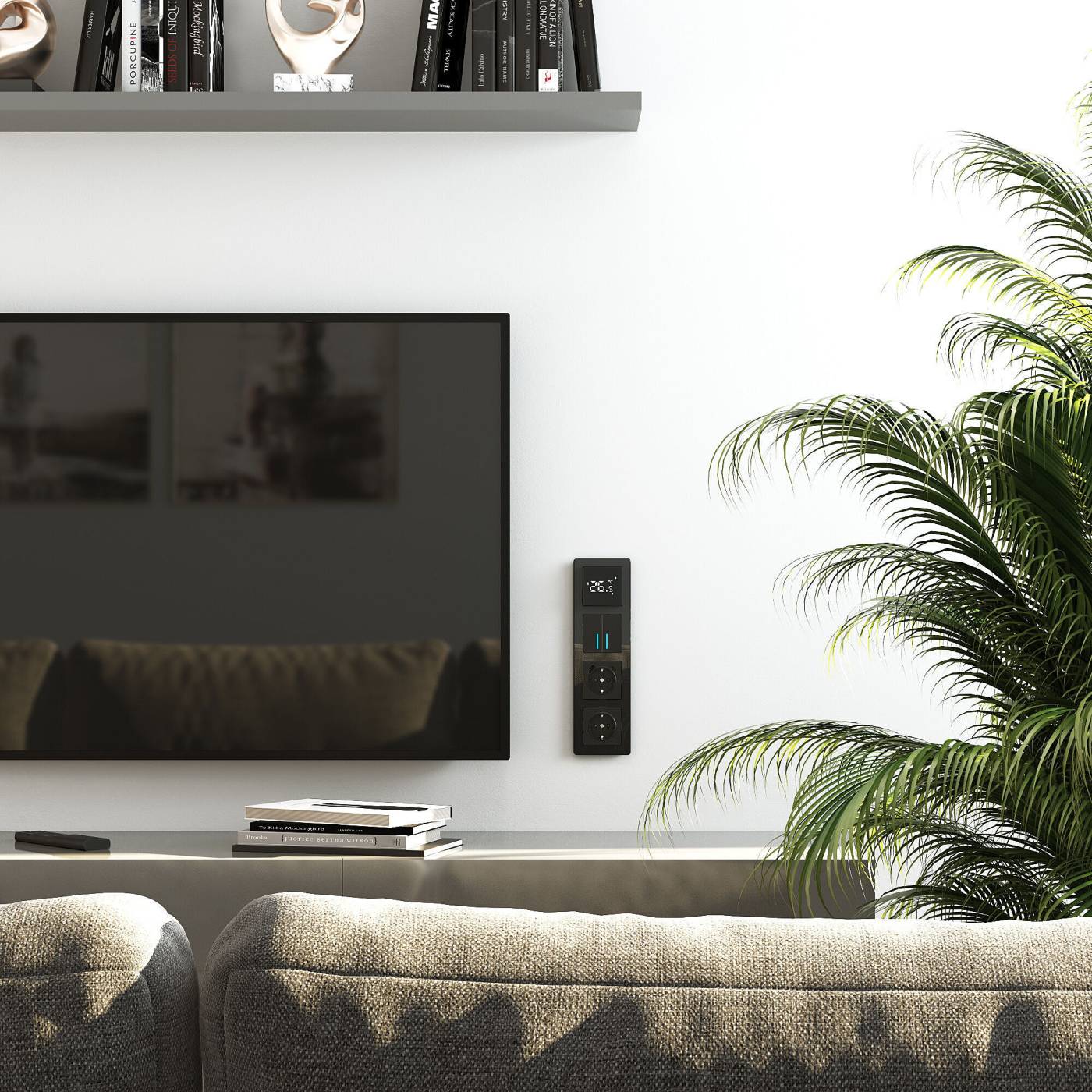 Рамка Werkel W0042708/ Рамка на 4 поста Acrylic (черный)