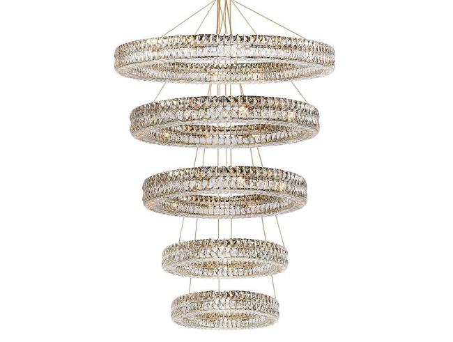 Потолочная чашка Newport Elizabeth Потолочная чашка 10120 D30 5 вертик.колец gold