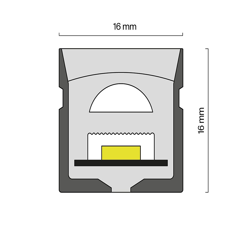 432017 Гибкий неон 16x16 24В 10Вт/м 4000K IP67 10м (вертикальный изгиб) Maytoni Изгиб вдоль оптической оси 432017