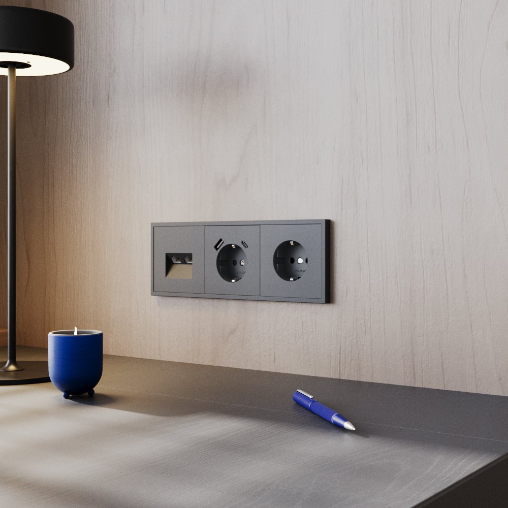 VLS040507 Розетка Voltum S70 VLS040507