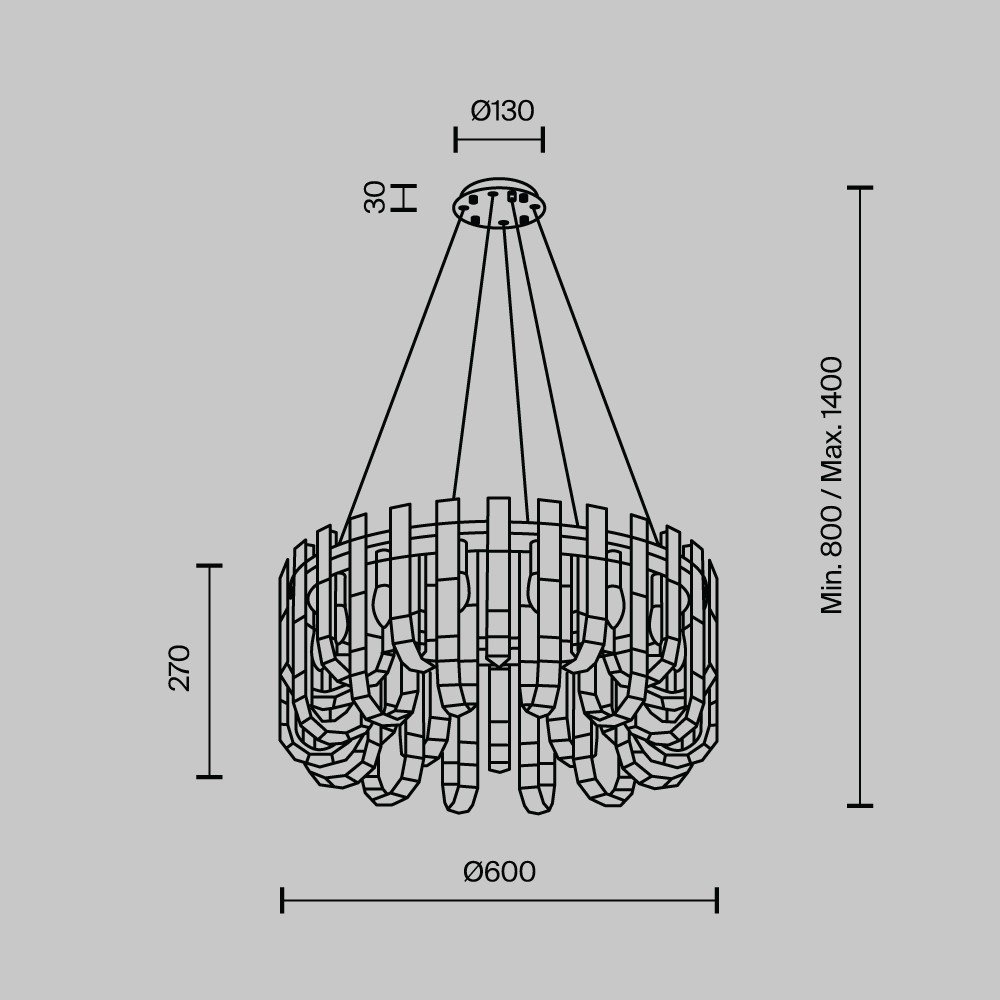 Подвесная люстра ML Modelux ML.6621.14 BS