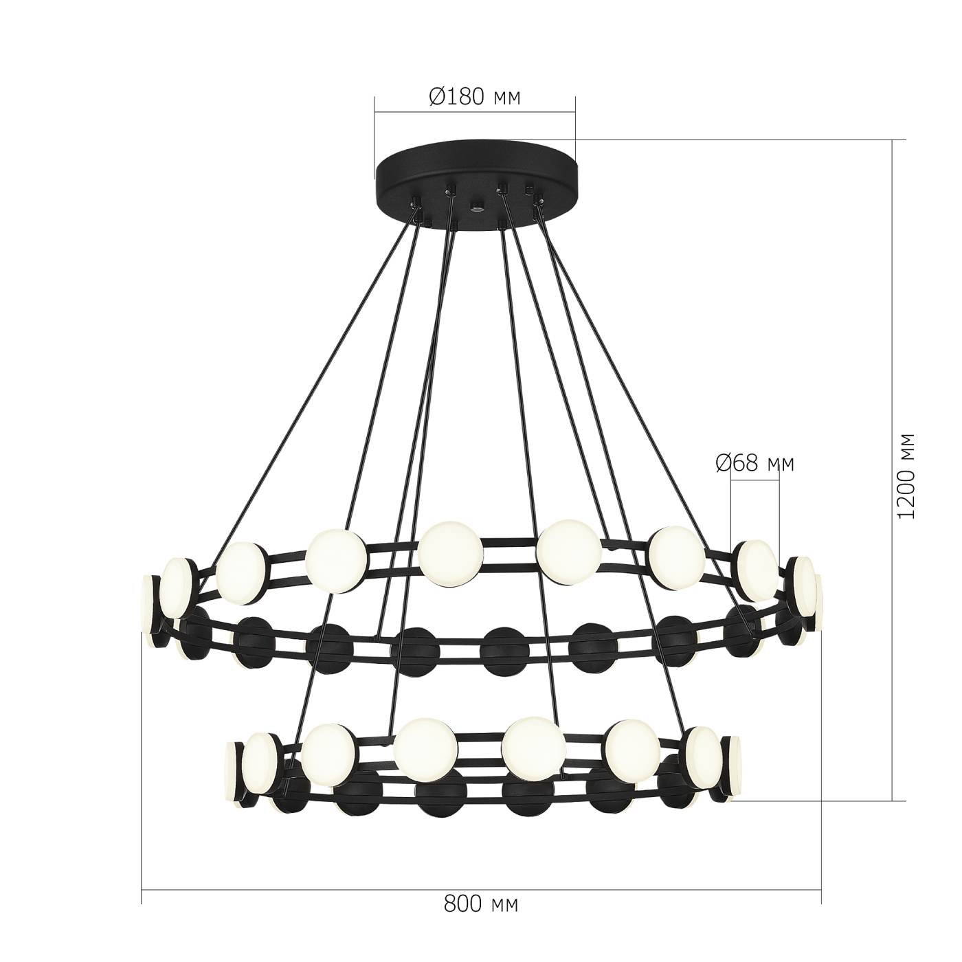 SL6610.403.36 Подвесная люстра ST Luce Monro SL6610.403.36