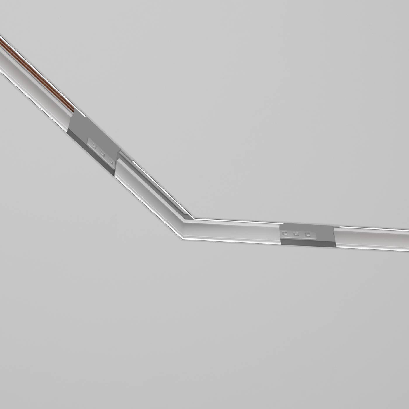 TRA034CLO-42W Угол-соединитель 135градусов Exility встраиваемый белый Maytoni Accessories For Tracks Exility TRA034CLO-42W