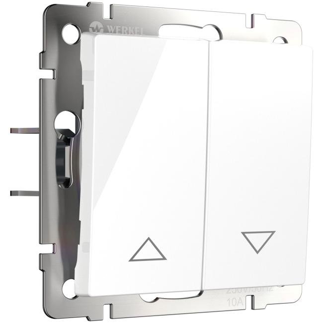 Выключатель Werkel W1124501/ Выключатель жалюзи (белый)