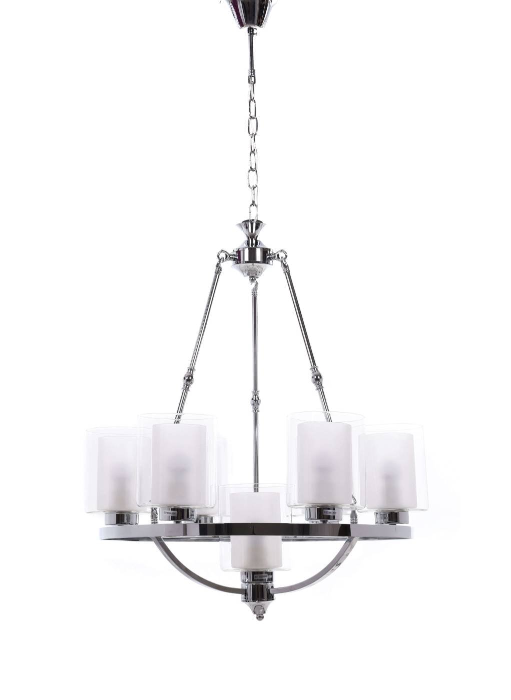 Подвесная люстра Lumina Deco Santini LDP 1220-7 CHR+WT