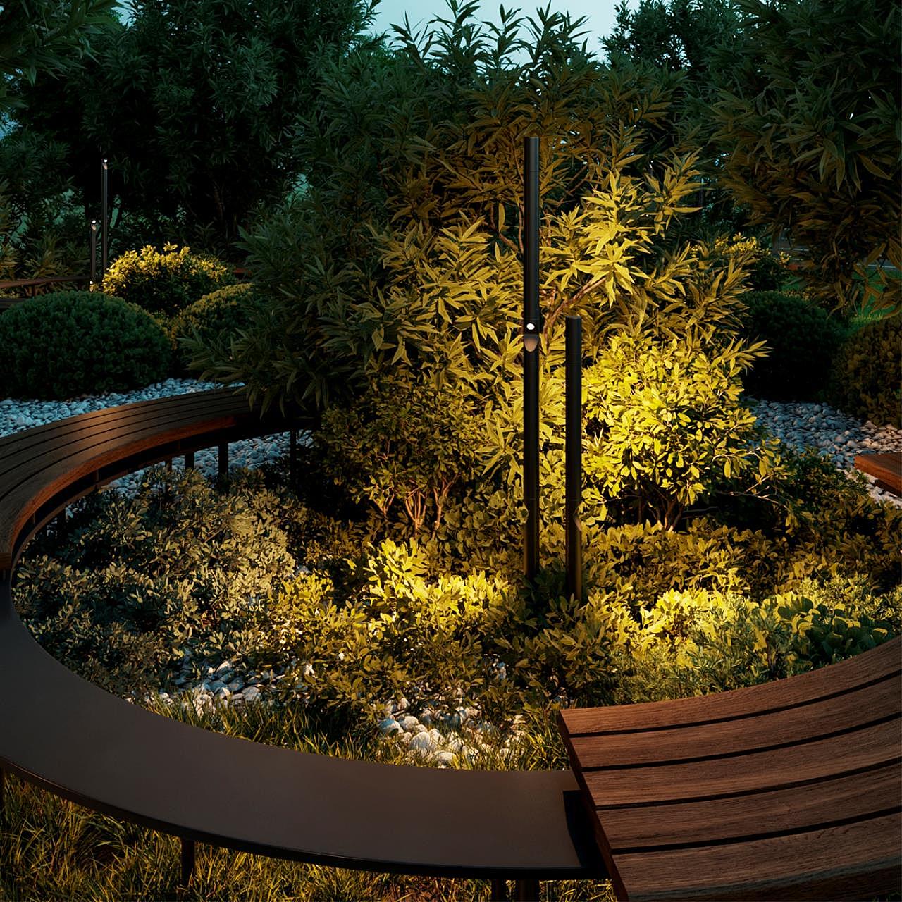 7021/9FL Уличный наземный светильник Odeon Light Bamboo 7021/9FL