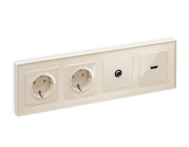 MA313030 Розетка Ambrella Volt ALFA MA313030