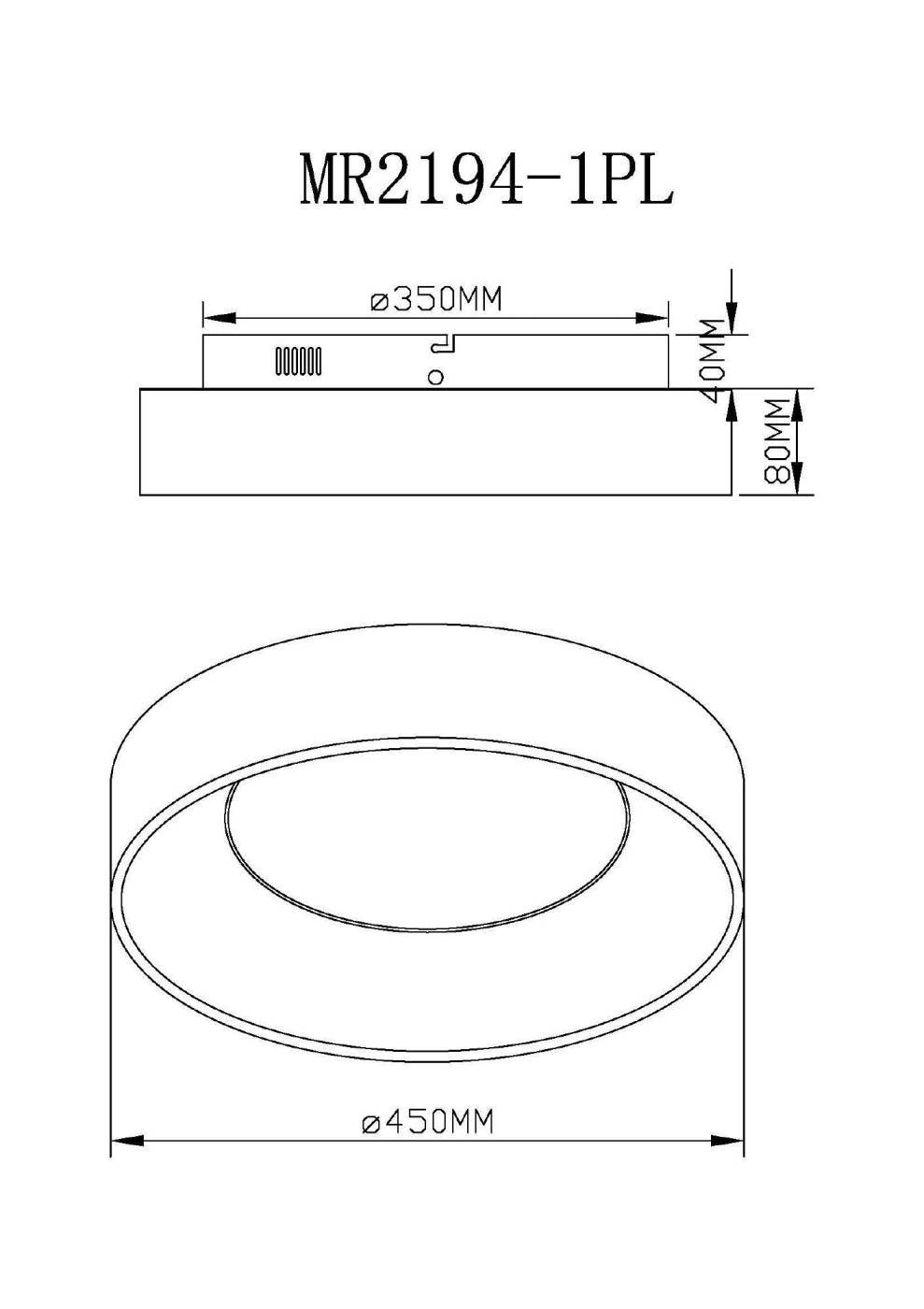 Светильник потолочный MyFar Shannon MR2194-1PL