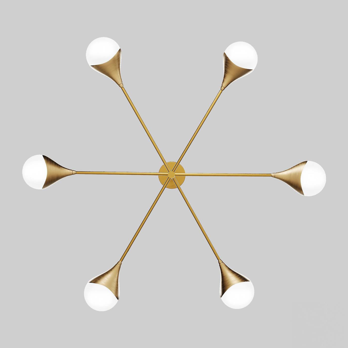 Потолочная люстра Eurosvet Calyx 60168/6 латунь