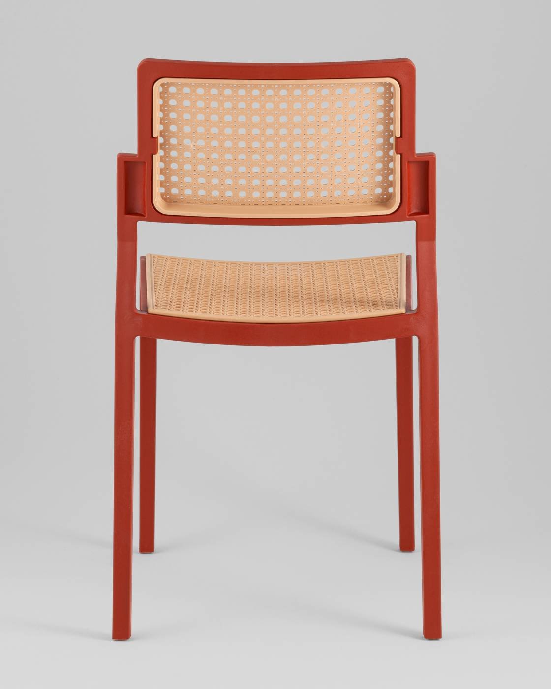 Стул пластиковый Stool Group Milto 8059 red/beige