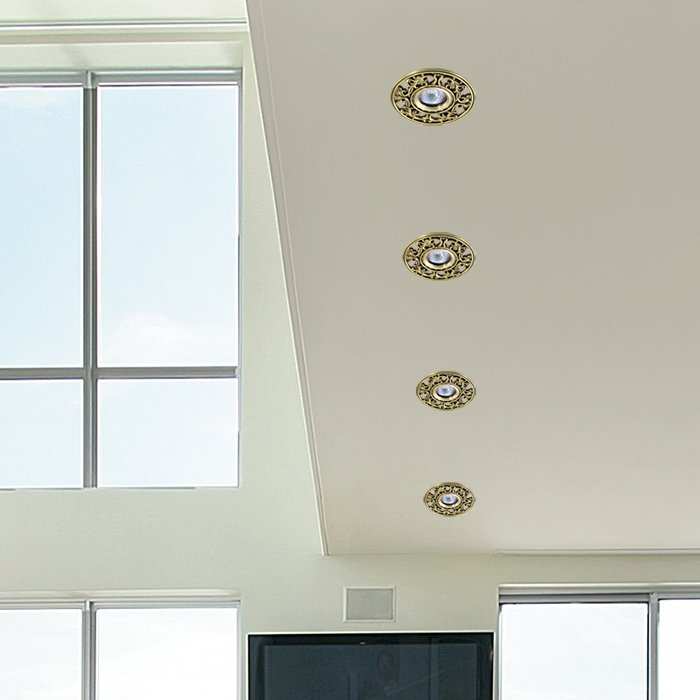 Встраиваемый светильник с узорами Vintage 369987 Novotech