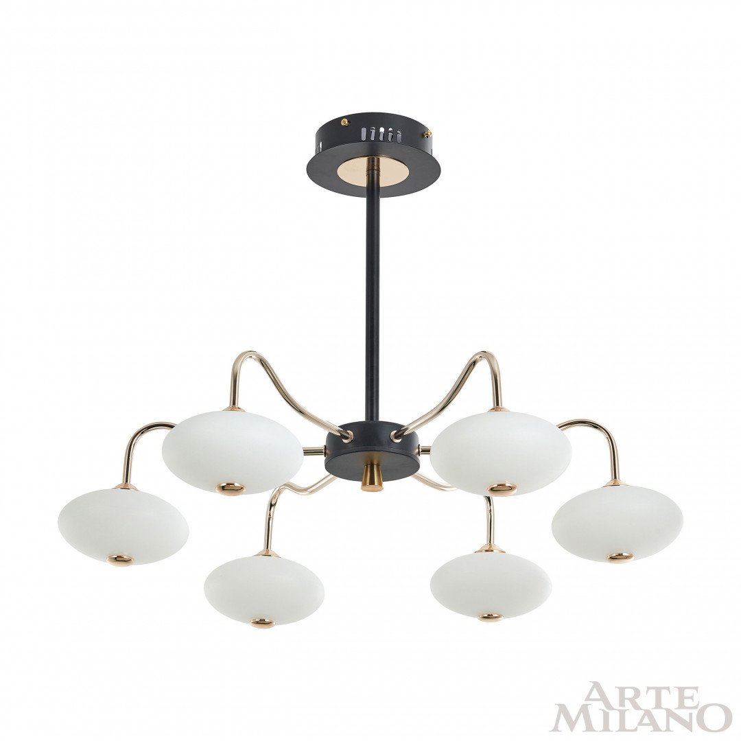 Потолочная люстра Arte Milano Neapol73908 273908/6 BK/GD