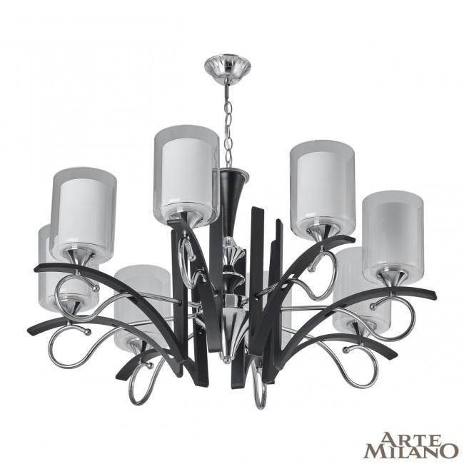 309167/8 Bk/Ni Подвесная люстра Arte Milano Florentia-9167 309167/8 Bk/Ni
