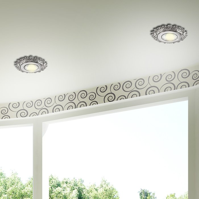 Встраиваемый светильник с узорами Ligna 370269 Novotech