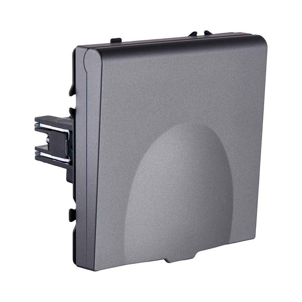 EC-015GY Розетка штепсельная SCHUKO 16A/250 В с крышкой, серый Kollinger Eclipse EC-015GY