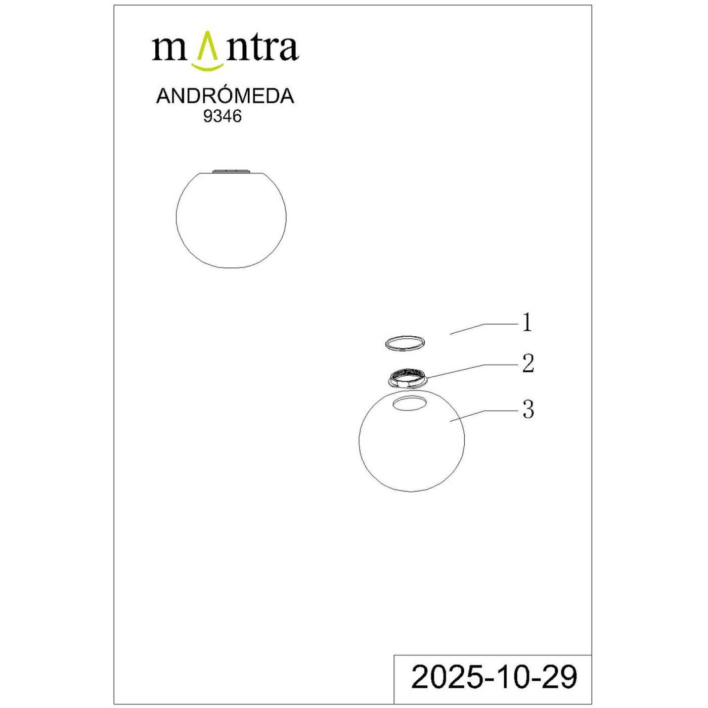 9346 9346 Плафон ANDROMEDA