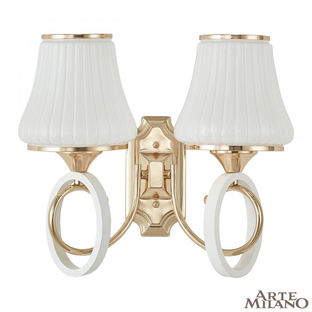 302387/2W Wh/Gd Настенное бра Arte Milano Florentia-2387 302387/2W Wh/Gd