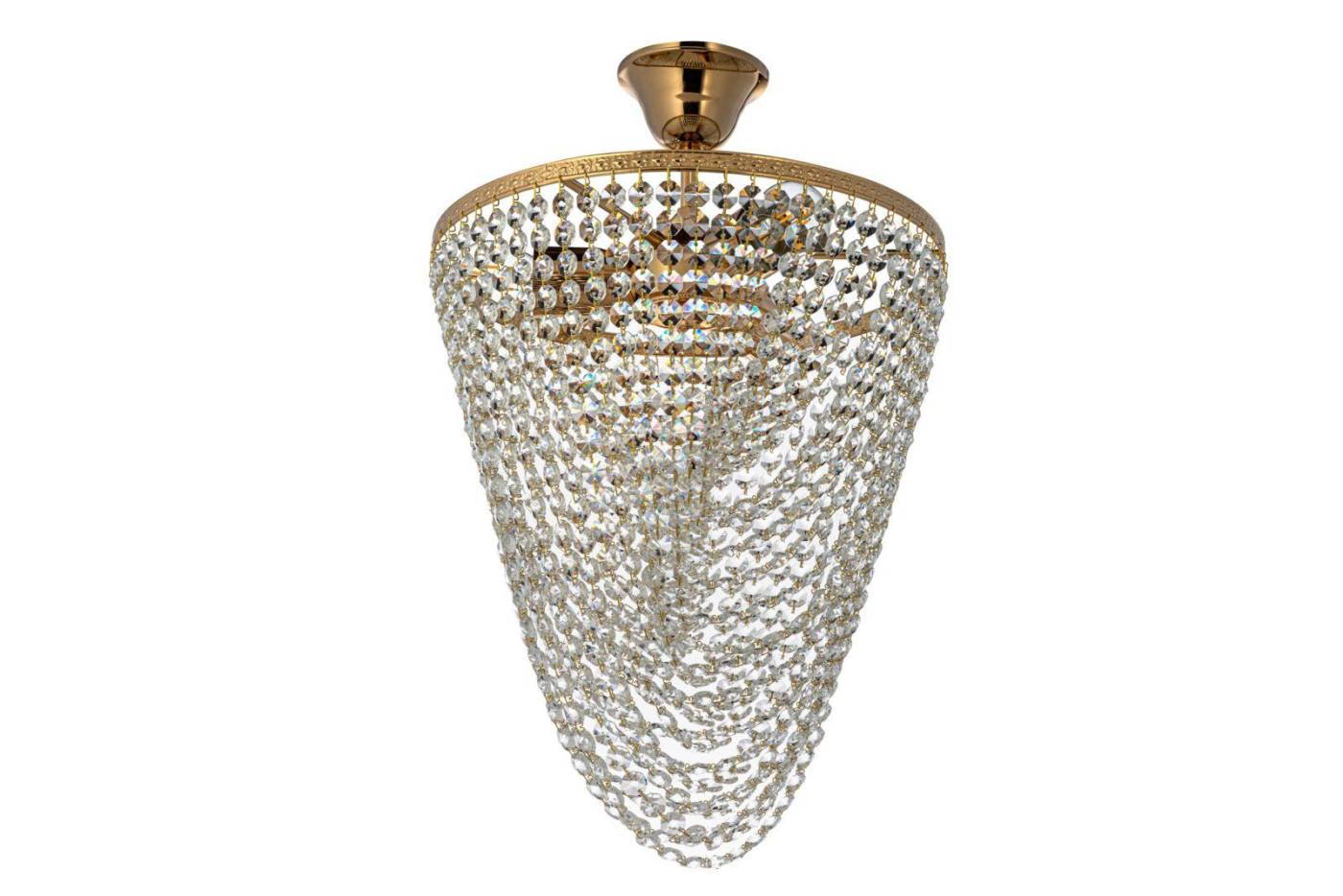 Stella E 1.3.30.504 G Потолочная хрустальная люстра Arti Lampadari Stella Stella E 1.3.30.504 G