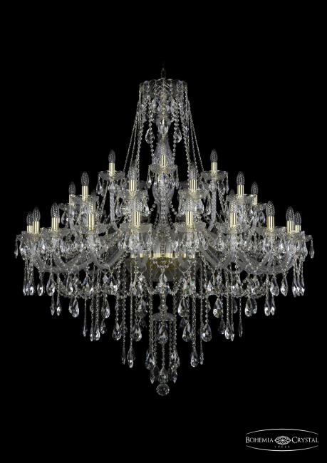 1415/20+10+5/460 G Подвесная хрустальная люстра 1415 Bohemia 1415/20+10+5/460 G
