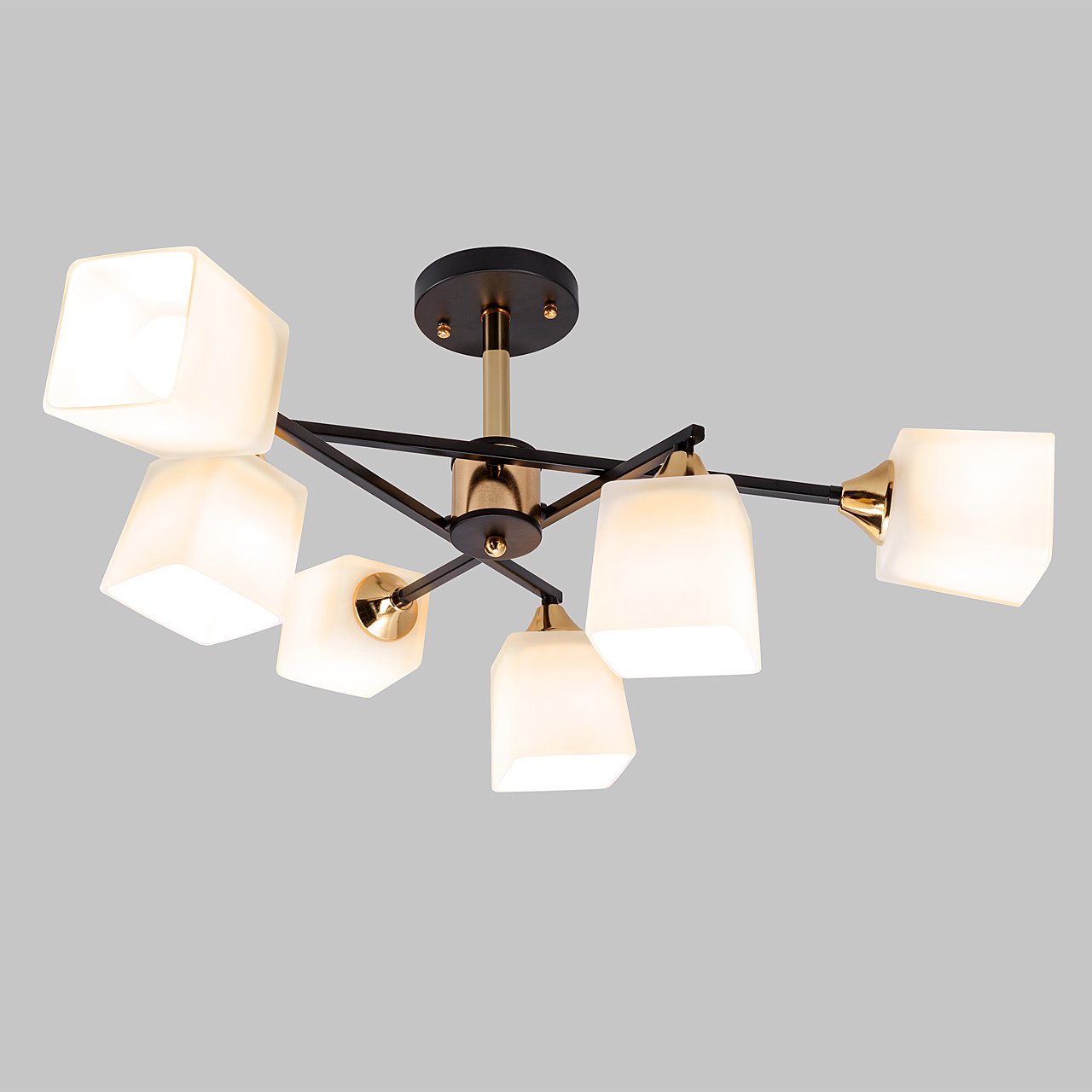 MD.4080-6-S-BK+FGD Потолочная люстра IMEX MD.4080-6-S-BK+FGD