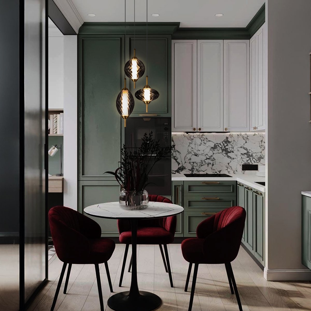 Светильник подвесной Loft It Helix 10421/B Smoke