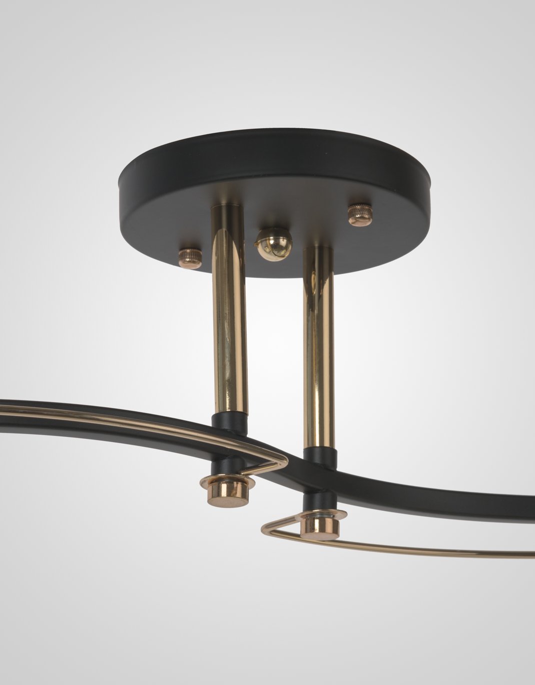 Потолочная люстра Мелодия Света Cube P5535-2 BK+GD 000029939