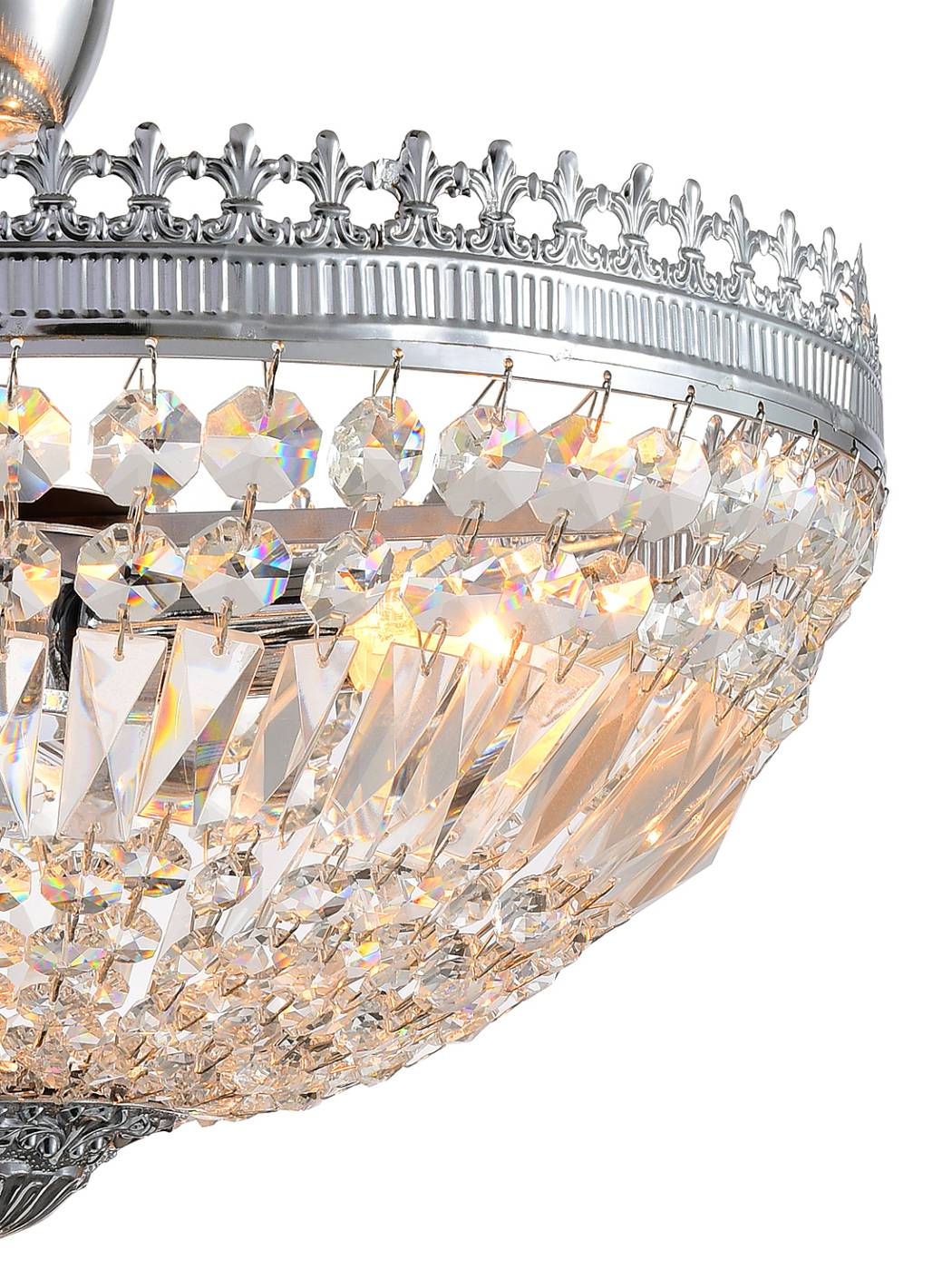ROCOCO 81406/4C CHROME Потолочная люстра Natali Kovaltseva Rococo ROCOCO 81406/4C CHROME