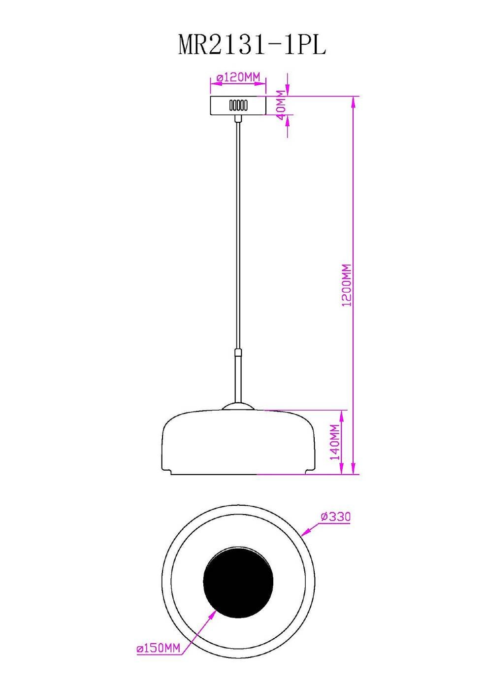 Светильник подвесной MyFar Charlie MR2131-1PL