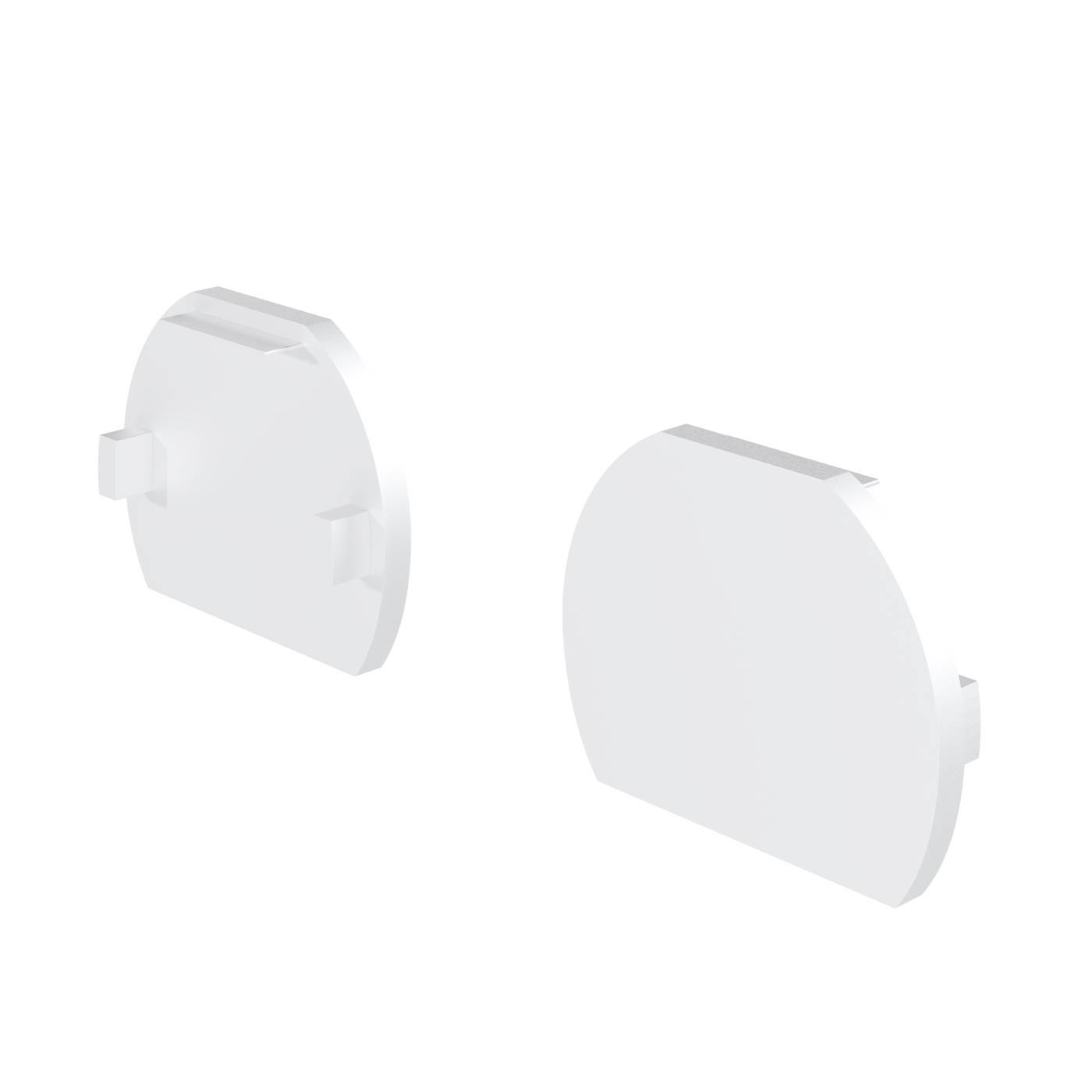 TRAM034EC-R-41W Заглушки для круглого низкопрофильного шинопровода Exility 2шт Maytoni Accessories for tracks Exility TRAM034EC-R-41W