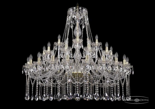 1413/20+10+5/460 G Подвесная хрустальная люстра 1413 Bohemia 1413/20+10+5/460 G