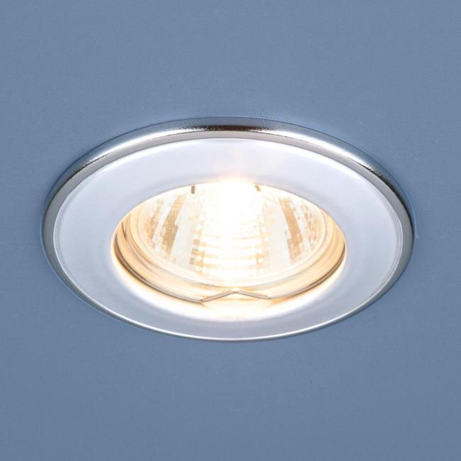 Встраиваемый светильник Elektrostandard 7002 7002 MR16 WH/SL белый/серебро