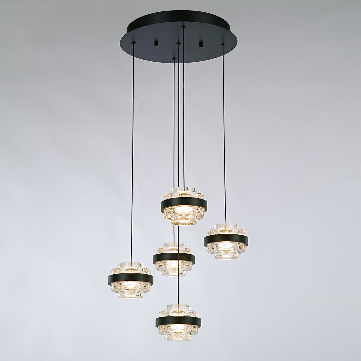 MD22030002-5A black/clear Светильник подвесной Delight Collection Indiana MD22030002-5A black/clear