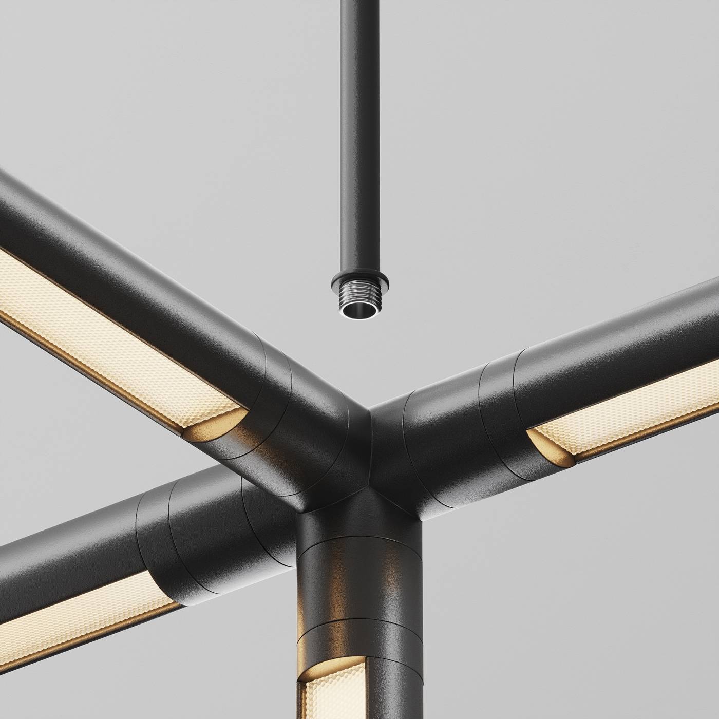 Подвес на жёстком основании с потолочной чашей для системы Shelf Maytoni Accessories for system Shelf CA030C-SL-L500-B