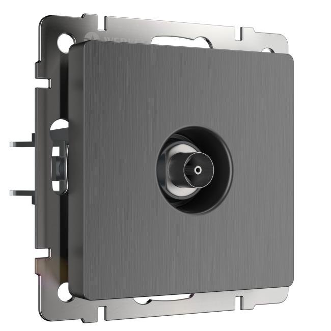 W1183004/ ТВ-розетка оконечная (графит рифленый) Розетка Werkel W1183004/ ТВ-розетка оконечная (графит рифленый)