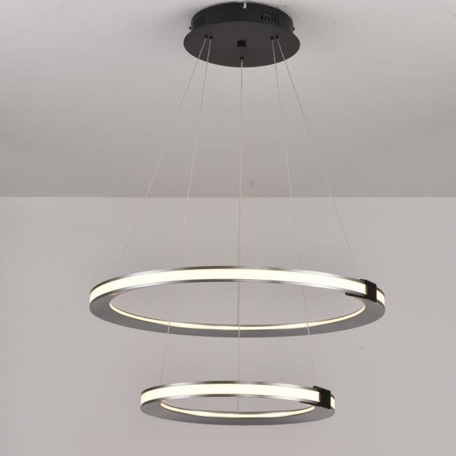 Подвесная люстра ILedex Vision 9225-6+4SD GR+BK