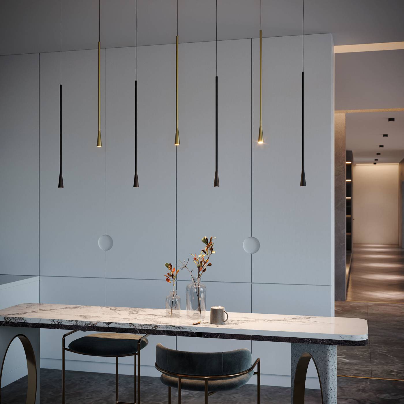 Светильник подвесной Elektrostandard Vist 50312 LED 7W 4000K черный