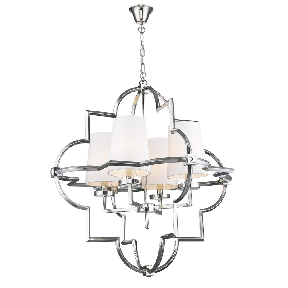 KM0728P-4L nickel Подвесная люстра Delight Collection Mandeville KM0728P-4L nickel