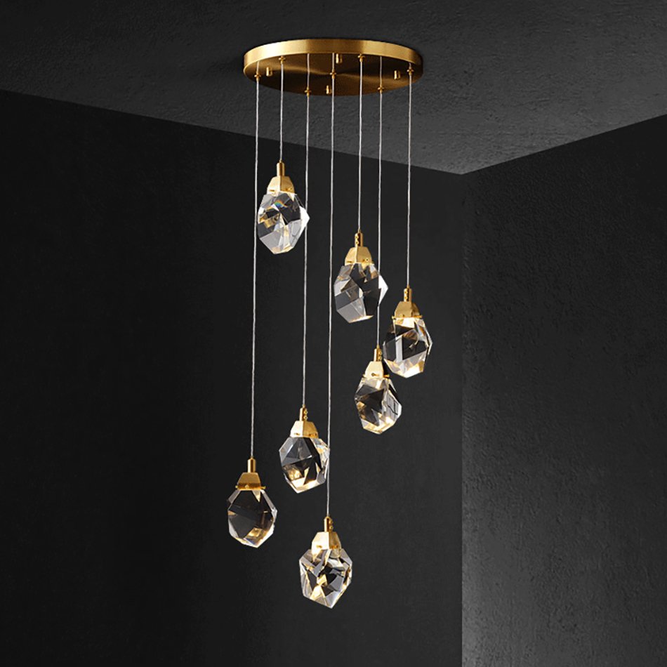 MD-020B-7 gold Светильник подвесной Delight Collection Crystal rock MD-020B-7 gold