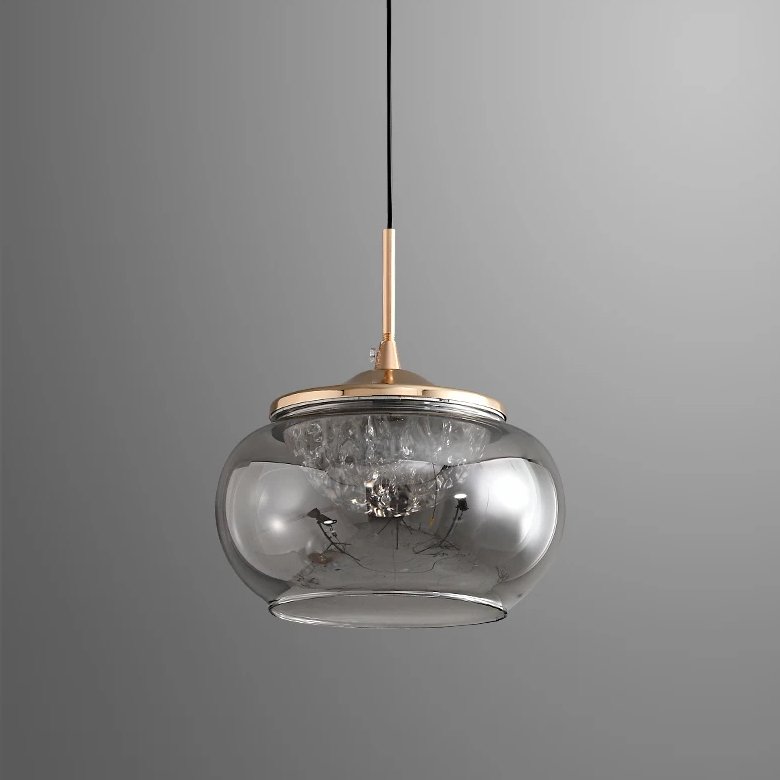 MT9128-1H gold/smoke Светильник подвесной Delight Collection MT9128 MT9128-1H gold/smoke