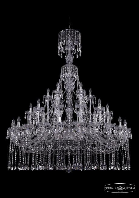Подвесная хрустальная люстра 1413 Bohemia 1413/24+12+6/530/XL-176 Ni