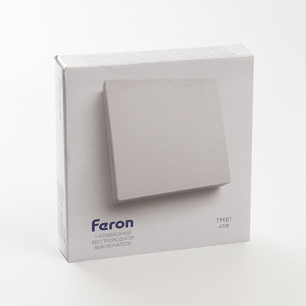 Выключатель беспроводной одноклавишный Feron TM81 41128