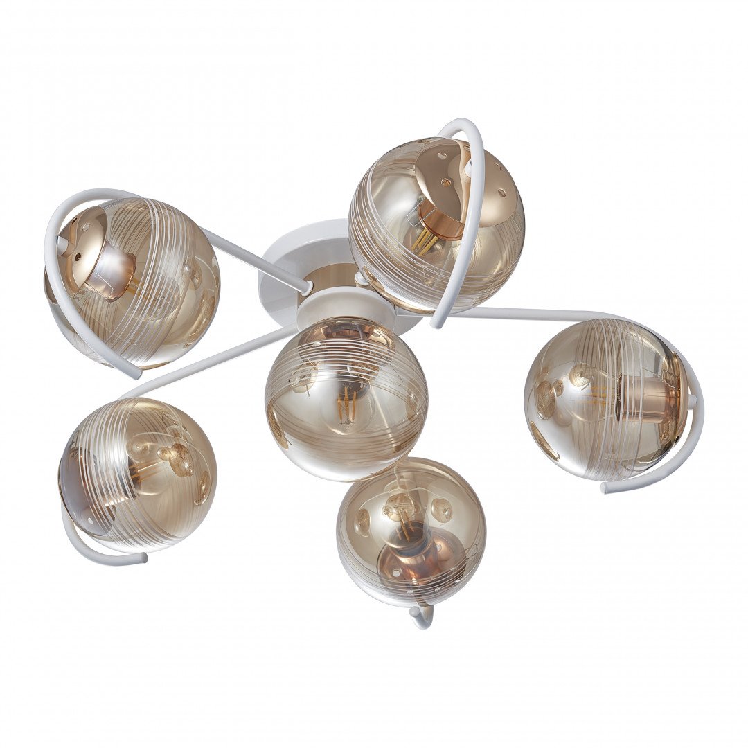 326208/5+1 WH+FG Потолочная люстра Arte Milano AMALFI 326208/5+1 WH+FG