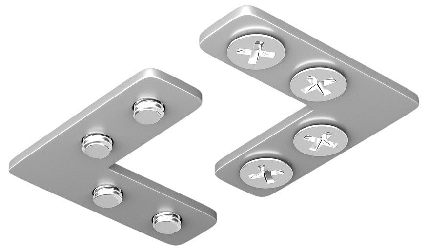 Соединитель угловой для шинопровода под натяжной потолок Hesby Lighting ElDeko HSBL_0075