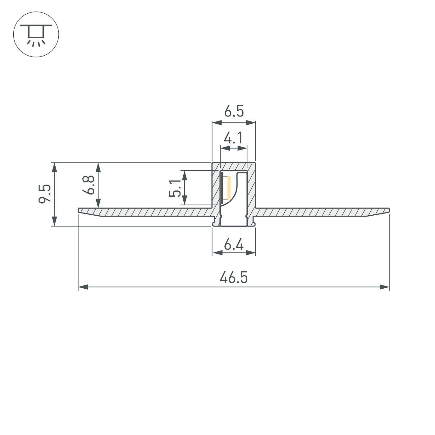 Профиль Arlight Sl-Linia 052377