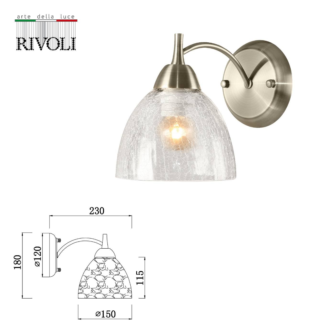 2079-401 Настенное бра Rivoli Doreen 2079-401