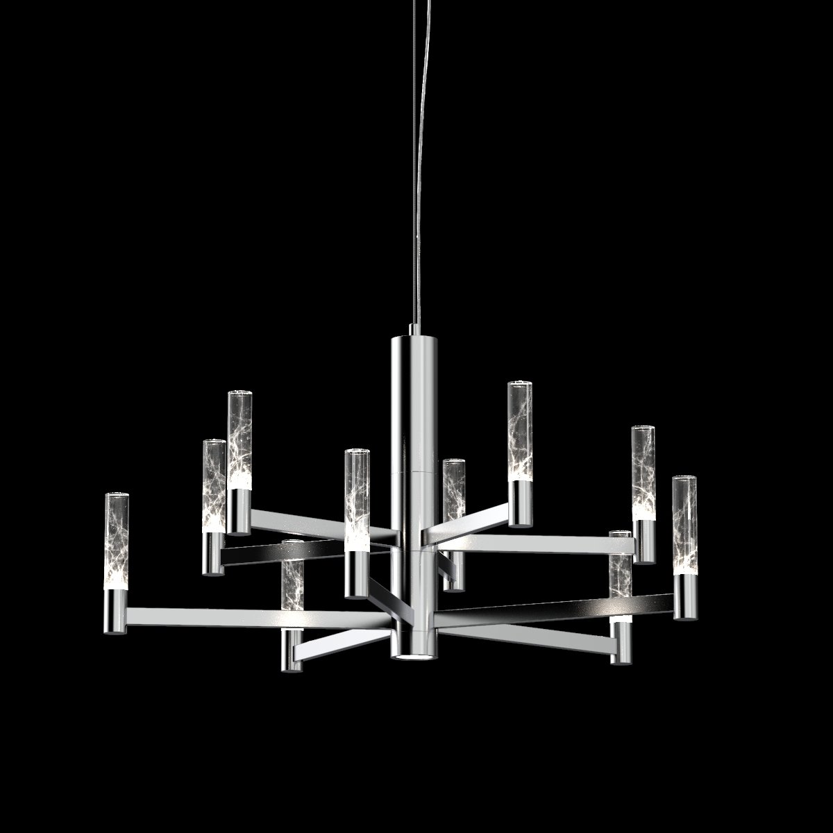 MD2051-10A chrome Подвесная люстра Delight Collection MD2051 MD2051-10A chrome