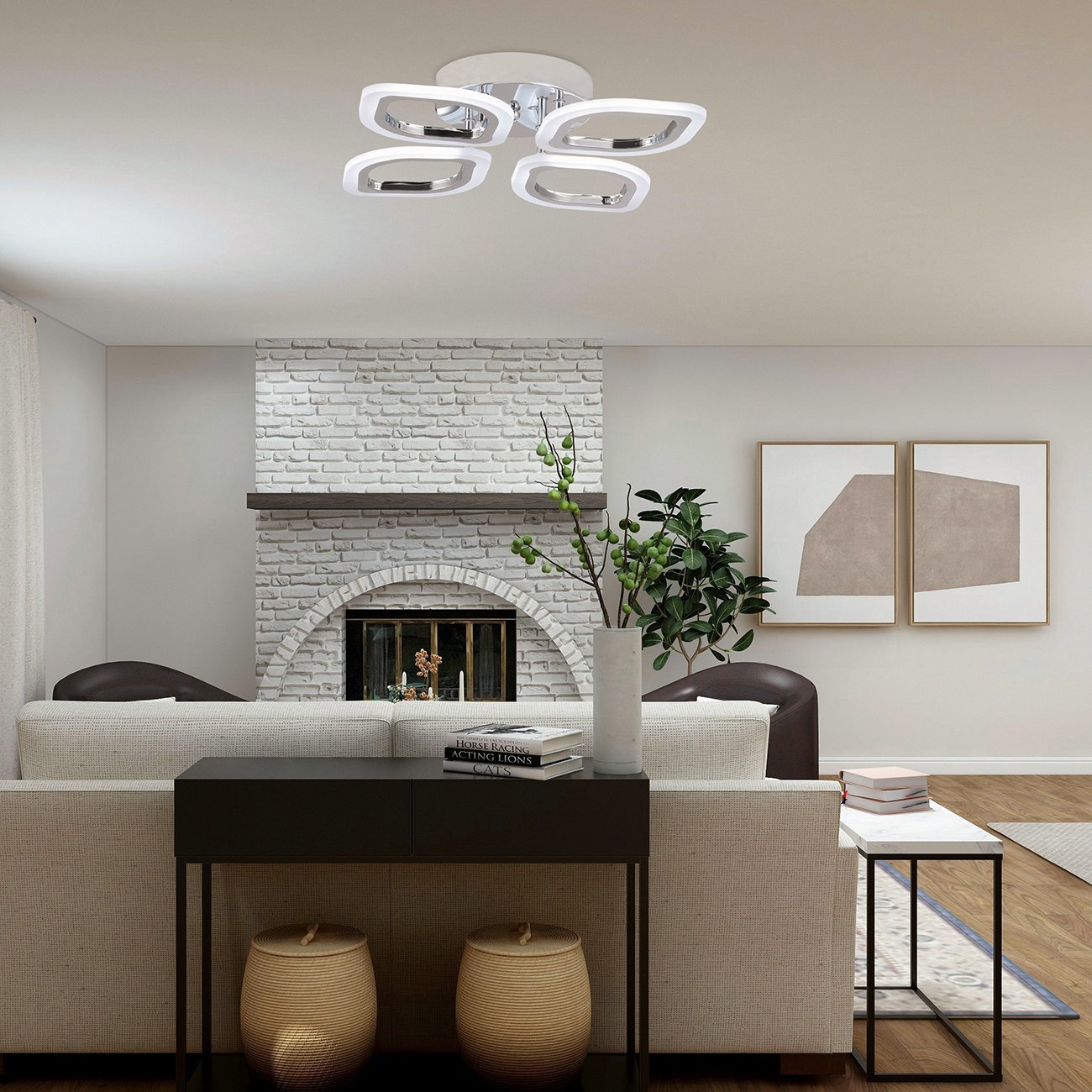 10222/4LED Chrome Потолочная люстра Escada 10222/4LED Chrome