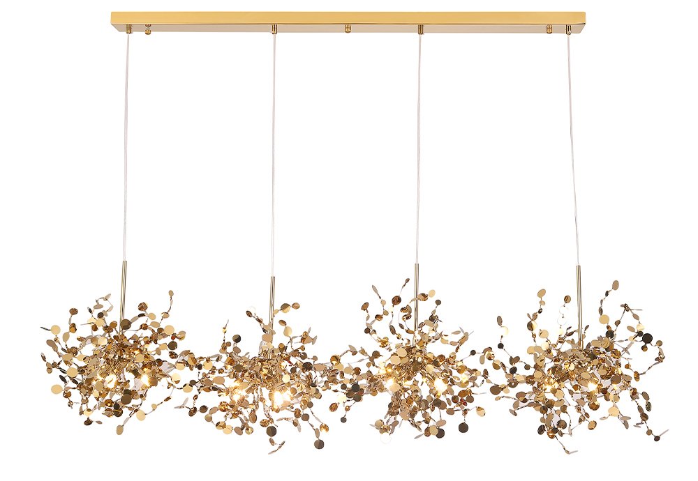 Подвесная люстра Crystal Lux Garden GARDEN SP3х4 L1600 GOLD