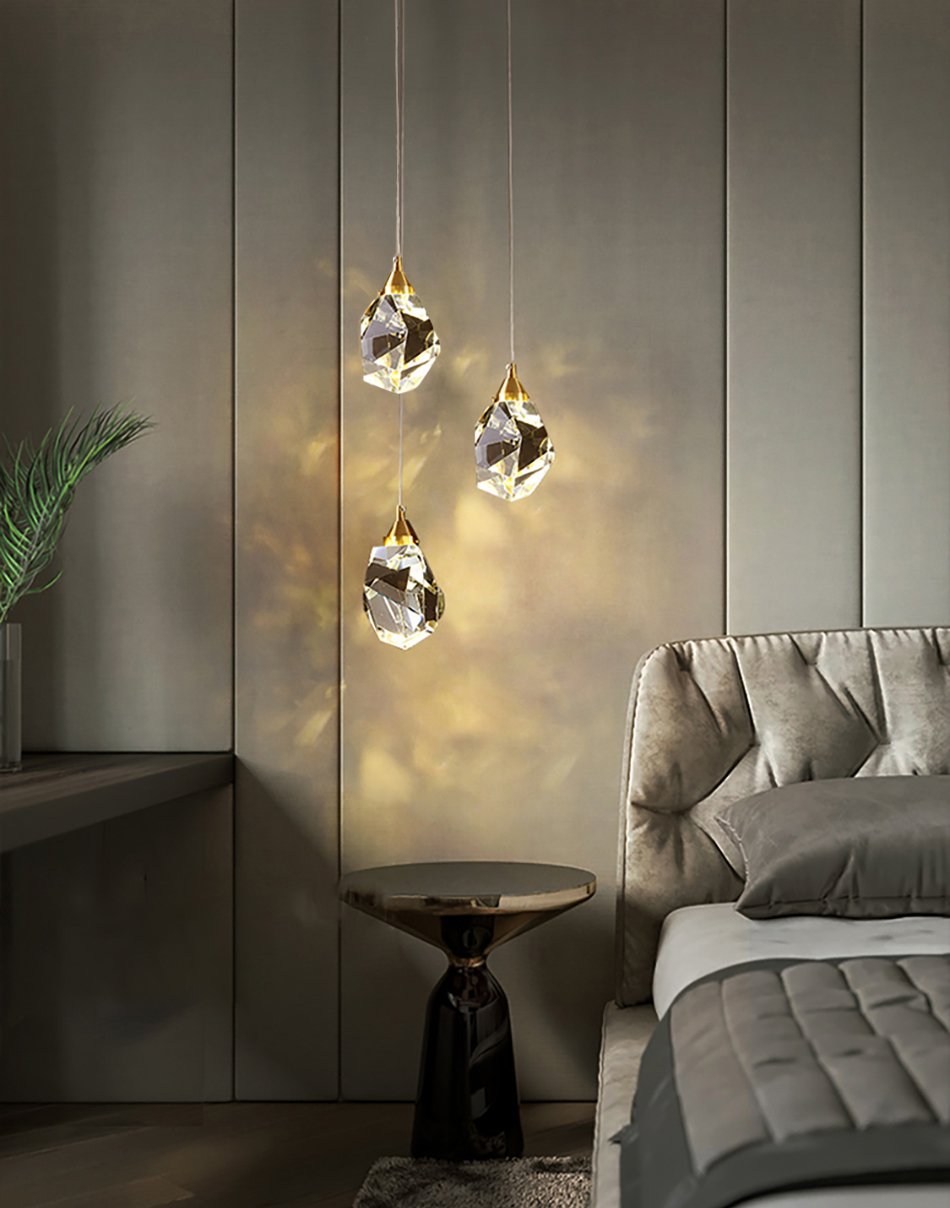 Светильник подвесной Delight Collection Crystal rock OM820083-3G (MD-020B-3 gold)