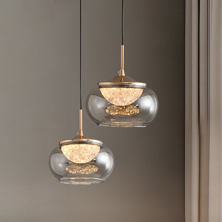 MT9128-1H gold/smoke Светильник подвесной Delight Collection MT9128 MT9128-1H gold/smoke